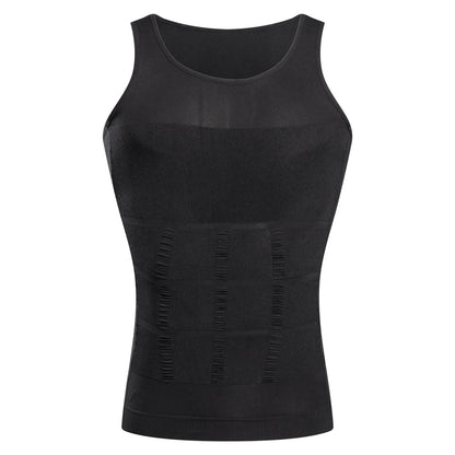 YBFDO Men’s Body Shaper – Slimming Compression Vest, Seamless Waist Trainer Tank Top, Belly Control Weight Loss Shapewear