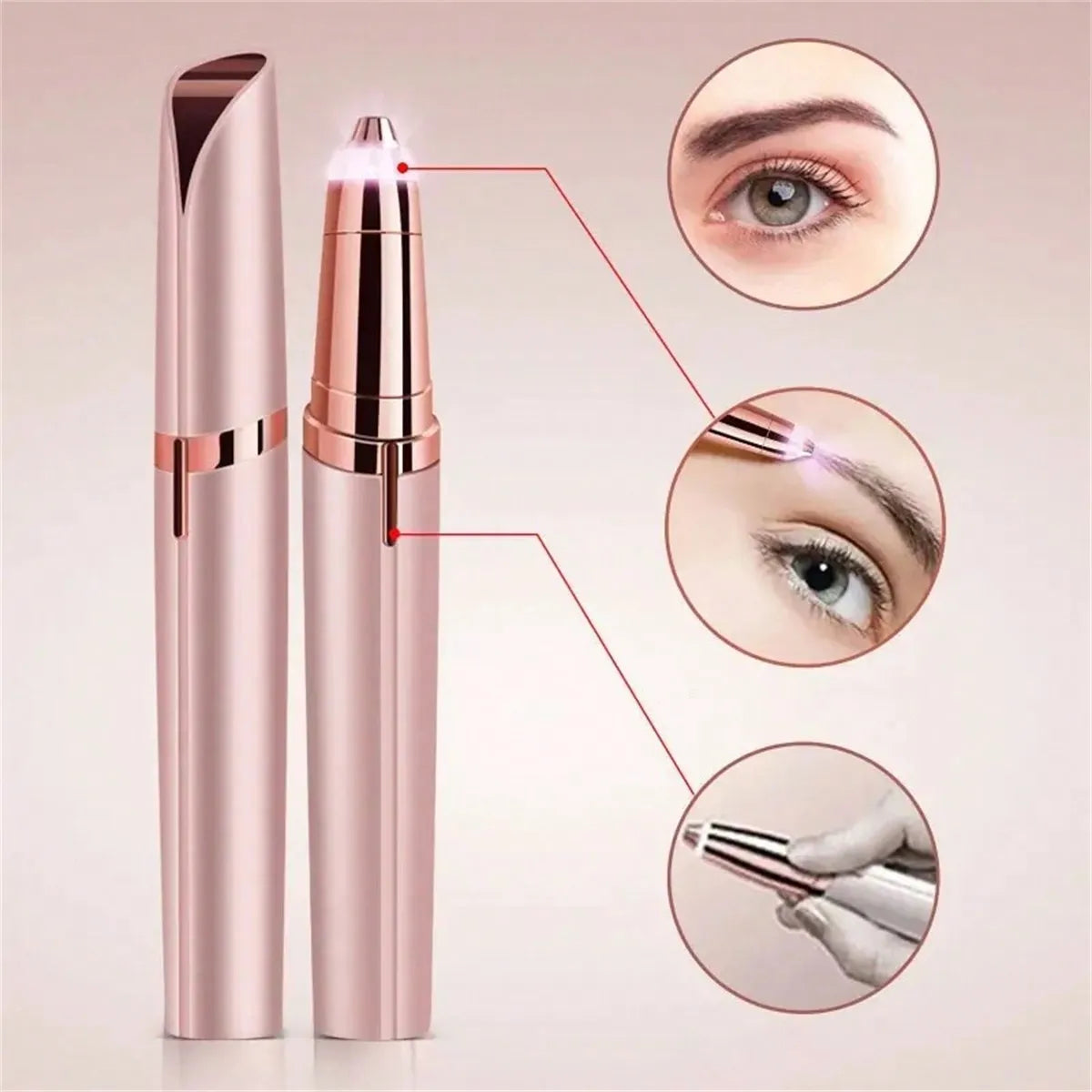 Women’s Electric Eyebrow Trimmer & Facial Hair Remover – Rechargeable Precision Brow Shaper Pen