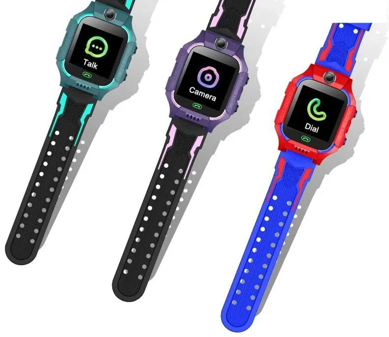 Kids 2G Smart Watch SIM Card SOS Call Camera Voice Chat Touch Screen Q19