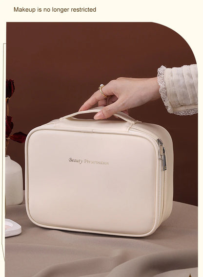 New Women’s Luxury Makeup Bag – Large-Capacity Portable Cosmetic & Toiletry Travel Organizer