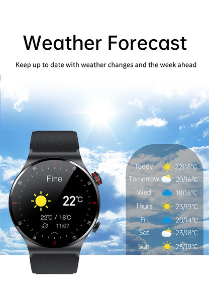 Men’s Bluetooth Call Smart Watch with GPS – AMOLED Full Screen Fitness Tracker for iOS & Android