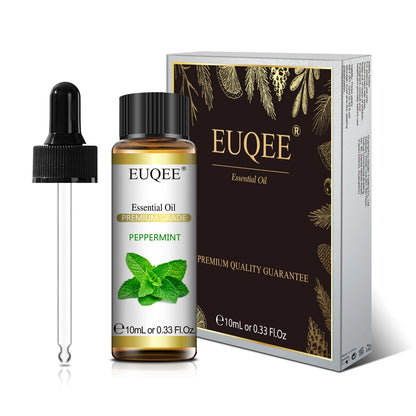 EUQEE 10ml Natural Plant Essential Oil with Dropper – Pure Lavender, Jasmine, Eucalyptus, Vanilla Oils for Diffuser, Humidifier, Aromatherapy