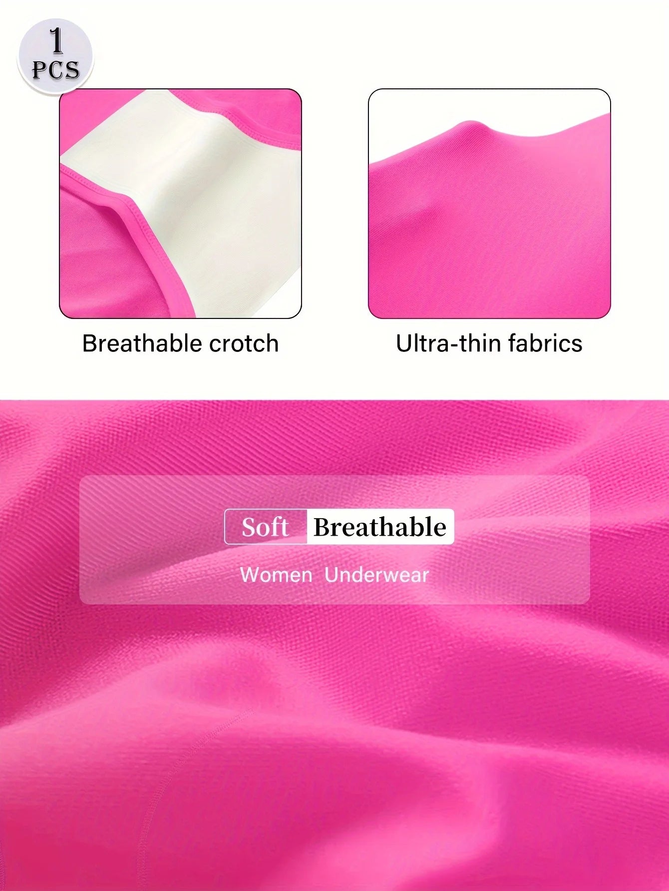 Women’s High Waist Mesh Brief Panties Breathable Seamless Tummy Control Underwear