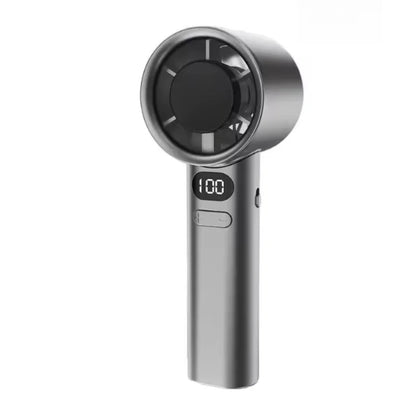 Portable USB Rechargeable Bladeless Handheld Fan – 120 Wind Speeds, High-Speed Mini Personal Electric Fan for Face & Eyelash Drying