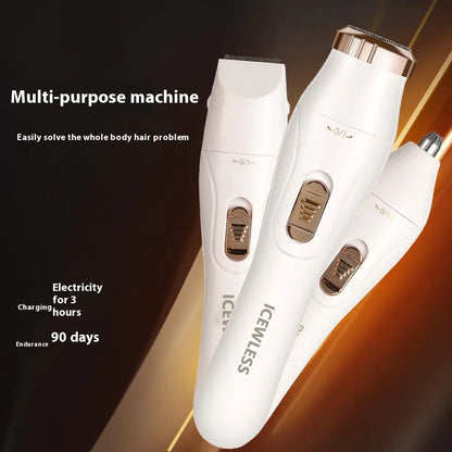 Electric Hair Trimmer for Women – Waterproof, Painless Razor for Bikini, Arms, Legs, and Face Hair Removal