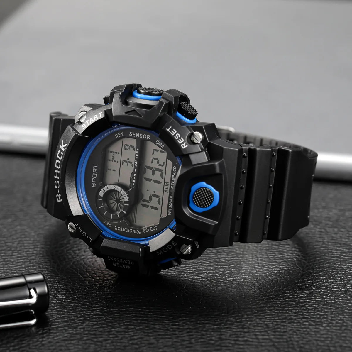 MAYZHISU Men’s Digital Sports Watch | Large Dial | Alarm, Stopwatch & Backlight | 3ATM Water Resistant | Military Style Wristwatch