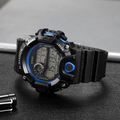 MAYZHISU Men’s Digital Sports Watch | Large Dial | Alarm, Stopwatch & Backlight | 3ATM Water Resistant | Military Style Wristwatch