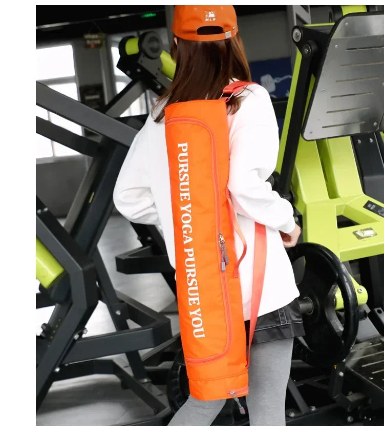 Yoga Mat Carrying Bag with Zipper Pockets – Large Capacity Fitness Gym Knapsack, Waterproof Sports Yoga Mat Holder (Women)