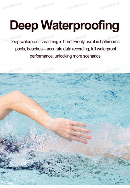 Smart Ring Fitness Tracker Heart Rate Sleep Monitor Waterproof for Android iOS