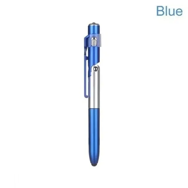4-in-1 Multifunction Stylus Ballpoint Pen with LED Light, Phone Stand & Touch Screen Tip – Portable Writing Tool for Reading & Office