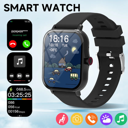Smart Watch 1.83" HD Bluetooth Call Fitness Tracker for Android iPhone