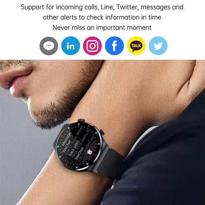 Men’s Bluetooth Call Smart Watch with GPS – AMOLED Full Screen Fitness Tracker for iOS & Android