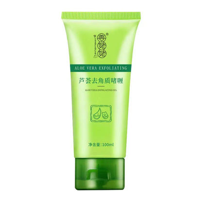 Aloe Vera Face Exfoliating Gel Scrub – Gentle Facial Cleanser, Removes Impurities, Moisturizes & Helps Reduce Pores – 30g / 100g
