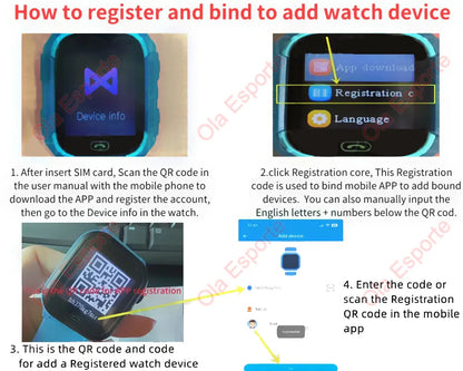 Kids 2G Smart Watch SIM Card SOS Call Camera Voice Chat Touch Screen Q19