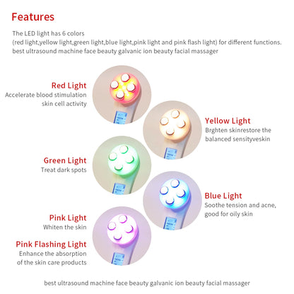 5-in-1 RF EMS LED Photon Beauty Device – Skin Lifting, Anti-Wrinkle & Tightening Facial Massager