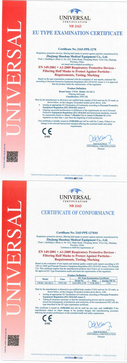 Kids KN95/FFP2 Face Masks – 5-Layer Protective Cartoon Design, Comfortable CE-Certified Disposable Masks for Boys & Girls (Ages 3–15)