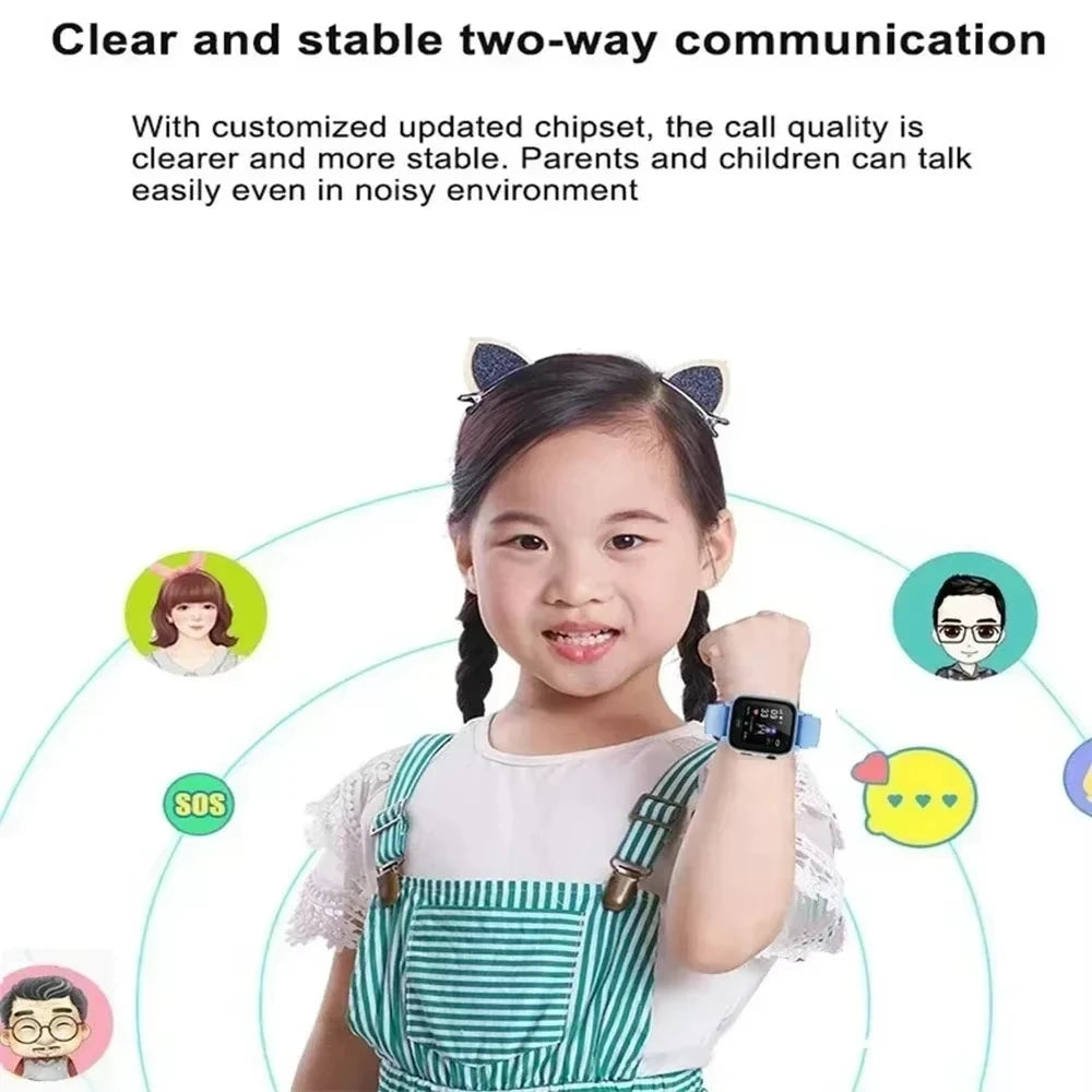Lenovo Kids Smart Watch SIM Card Calling Camera GPS Touch Screen Android iOS