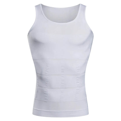 YBFDO Men’s Body Shaper – Slimming Compression Vest, Seamless Waist Trainer Tank Top, Belly Control Weight Loss Shapewear