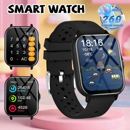 Smart Watch 1.83" HD Bluetooth Call Fitness Tracker for Android iPhone