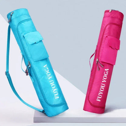 Yoga Mat Carrying Bag with Zipper Pockets – Large Capacity Fitness Gym Knapsack, Waterproof Sports Yoga Mat Holder (Women)