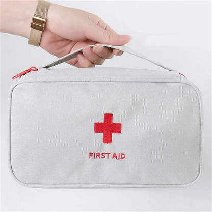Portable First Aid Kit Bag Emergency Medical Storage Organizer Travel Survival Pouch