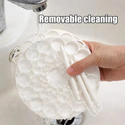 Makeup Brush & Cosmetics Storage Rack – Desktop Organizer for Lipsticks, Brushes, and Vanity Accessories