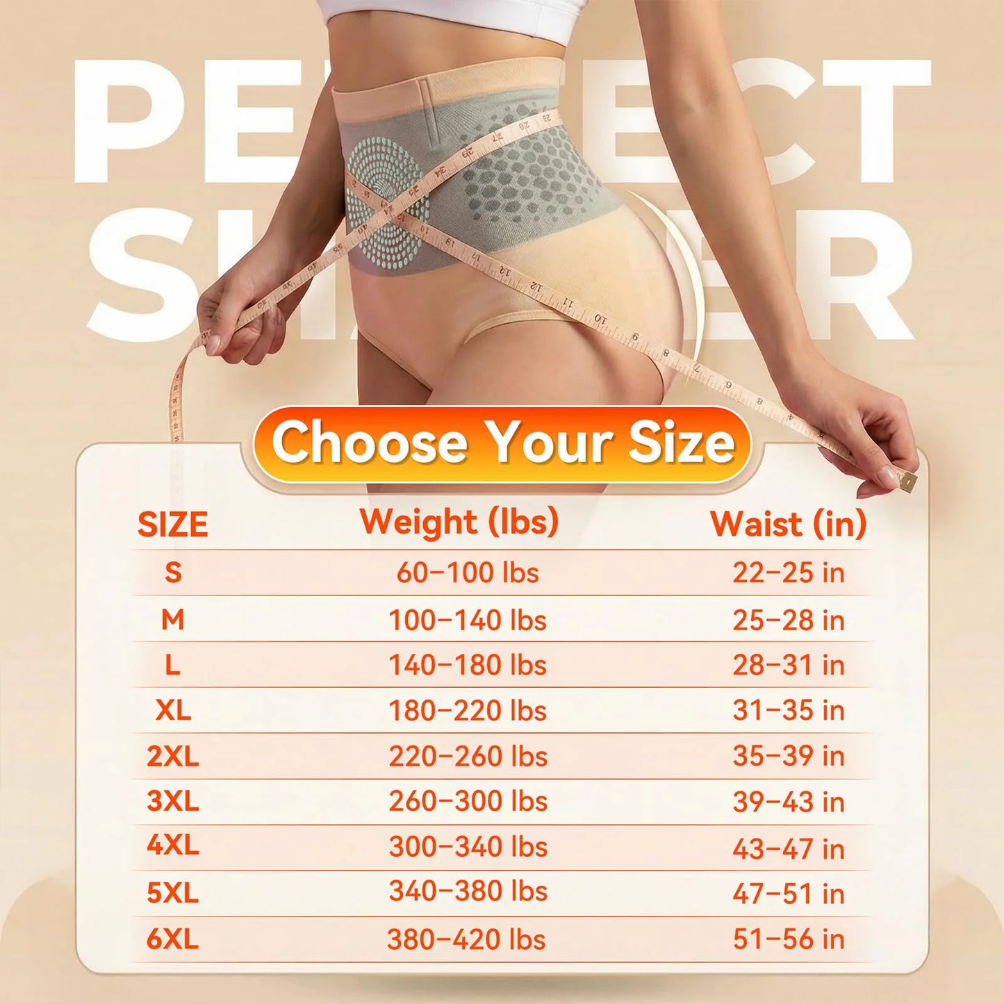 Women's High Waist Shapewear Briefs Seamless Tummy Control Underwear Body Shaper