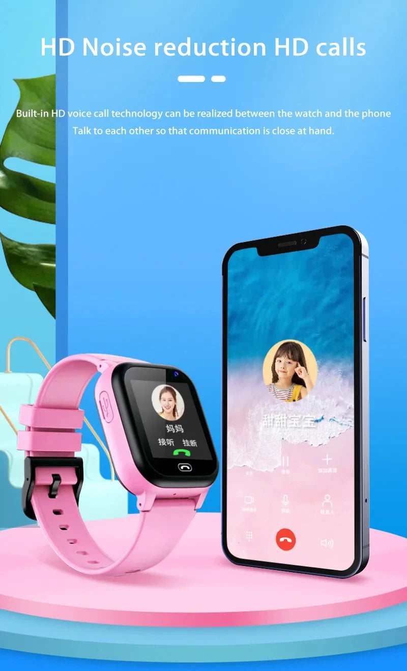 Lenovo Kids Smart Watch SIM Card Calling Camera GPS Touch Screen Android iOS