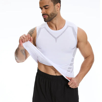Men's Compression Tank Top Sleeveless Shaping Vest Quick Dry S-2XL