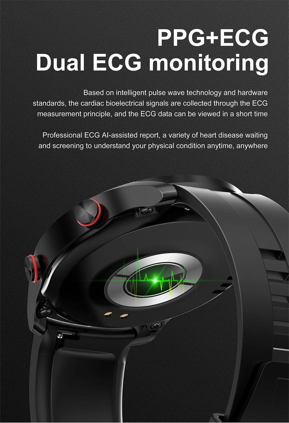 Men’s Bluetooth Smart Watch | Fitness & Activity Tracker | Call & Message Alerts | Waterproof Sports Smartwatch with Box