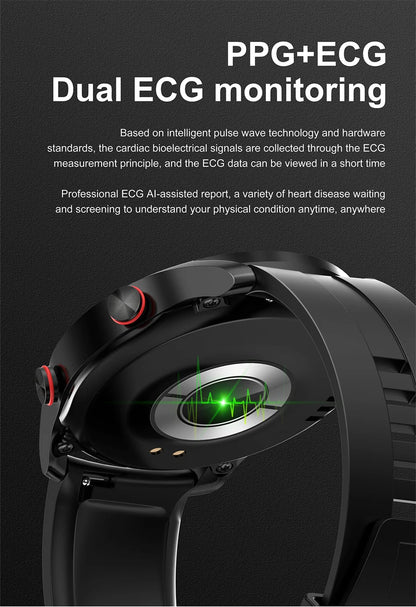 Men’s Bluetooth Smart Watch | Fitness & Activity Tracker | Call & Message Alerts | Waterproof Sports Smartwatch with Box