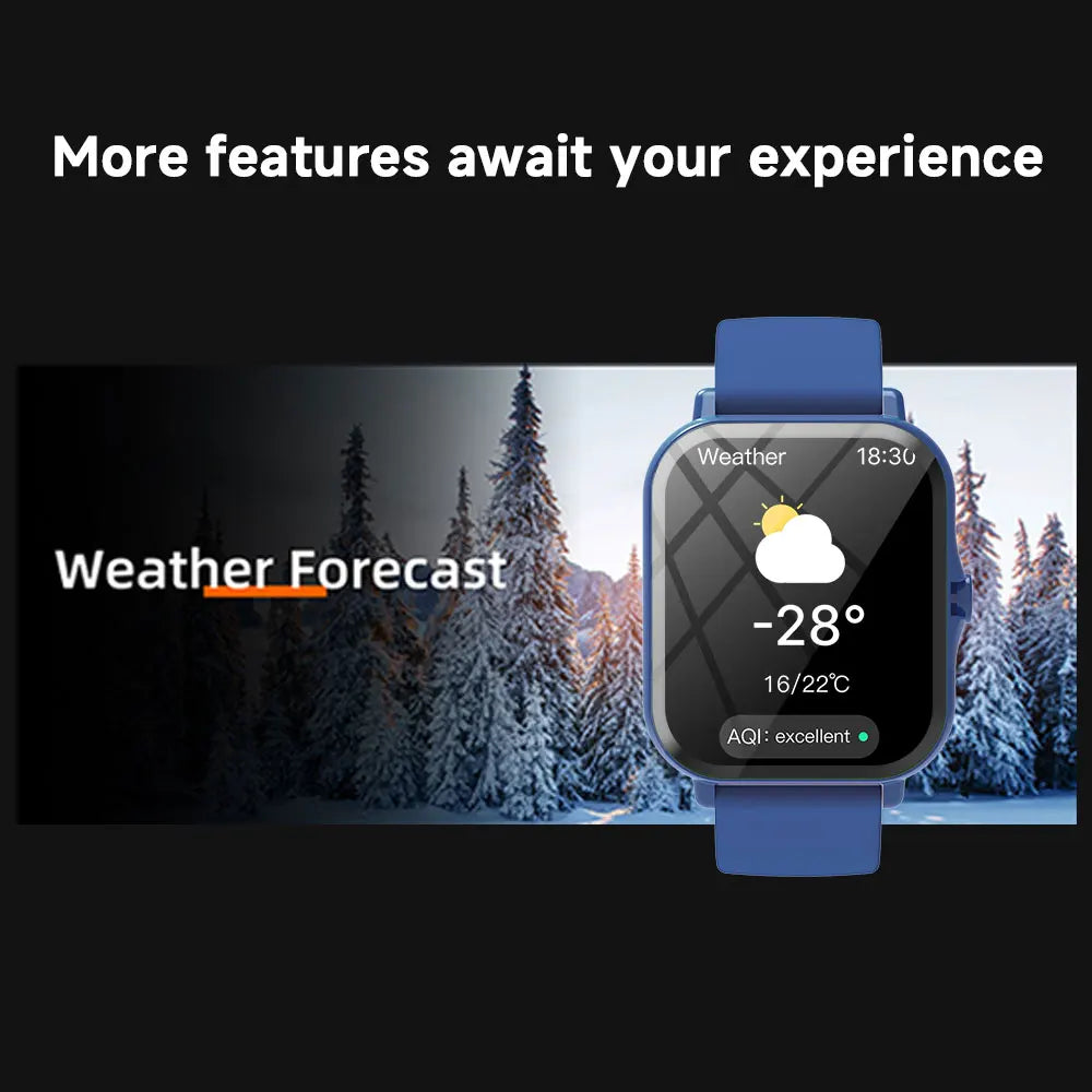 Smart Watch 1.83" HD Bluetooth Call Fitness Tracker for Android iPhone