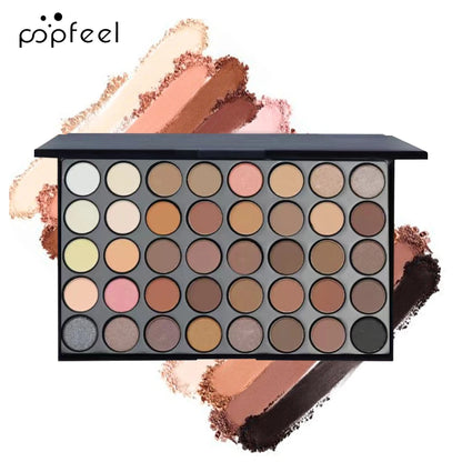 POPFEEL Eye Makeup Gift Set – Eyeshadow Palette, Eyeliner, Mascara & Eyebrow Pencil