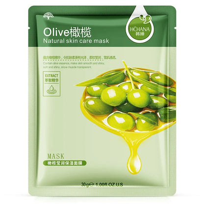 10 Pcs Natural Plant Facial Masks – Moisturizing, Oil Control & Anti-Aging Korean Sheet Masks with Fruit and Aloe Extracts