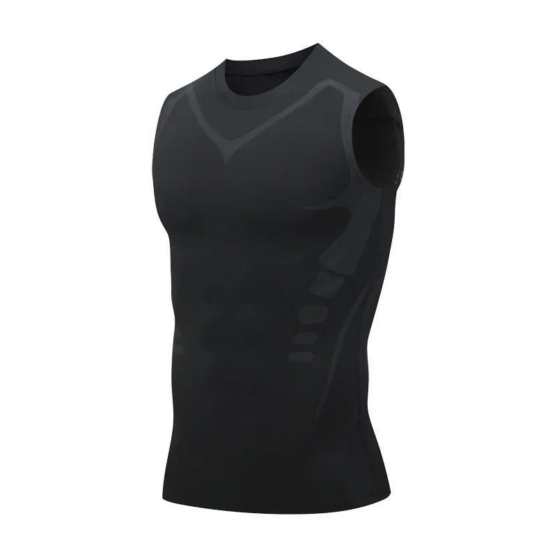 Men's Compression Tank Top Sleeveless Gym Shirt Quick Dry Workout Fitness Vest