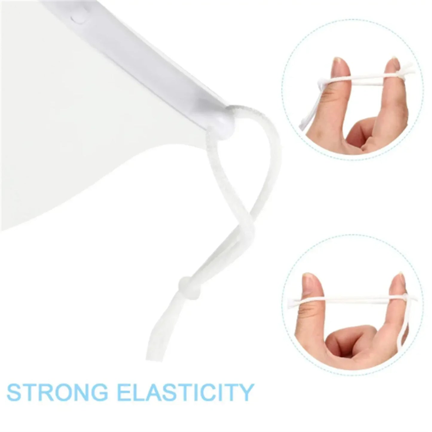 5/10/20 Pcs Reusable Transparent Anti-Fog Face Shields – Clear Plastic Mouth Covers for Restaurant, School, Salon, Beauty, and Tattoo Use