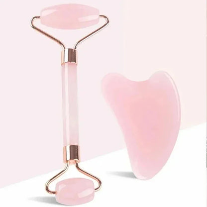 Double-Head Facial & Neck Massage Roller – Beauty Tool for Skin Relaxation, Lifting & Toning