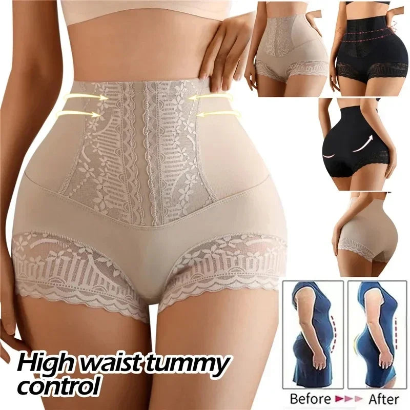 Women’s High Waist Shapewear Shorts Tummy Control Body Shaper Panties Slimming Underwear