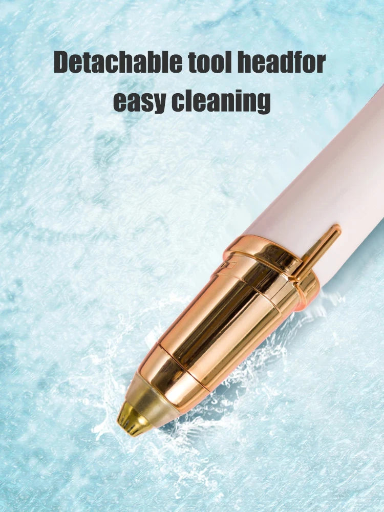 2-in-1 Electric Eyebrow Trimmer & Nose Hair Remover – Portable Facial Grooming Tool