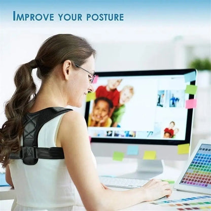 Adjustable Back & Shoulder Posture Corrector – Clavicle and Spine Support Belt for Better Posture, Neck & Upper Back Brace for Home, Office, and Sports