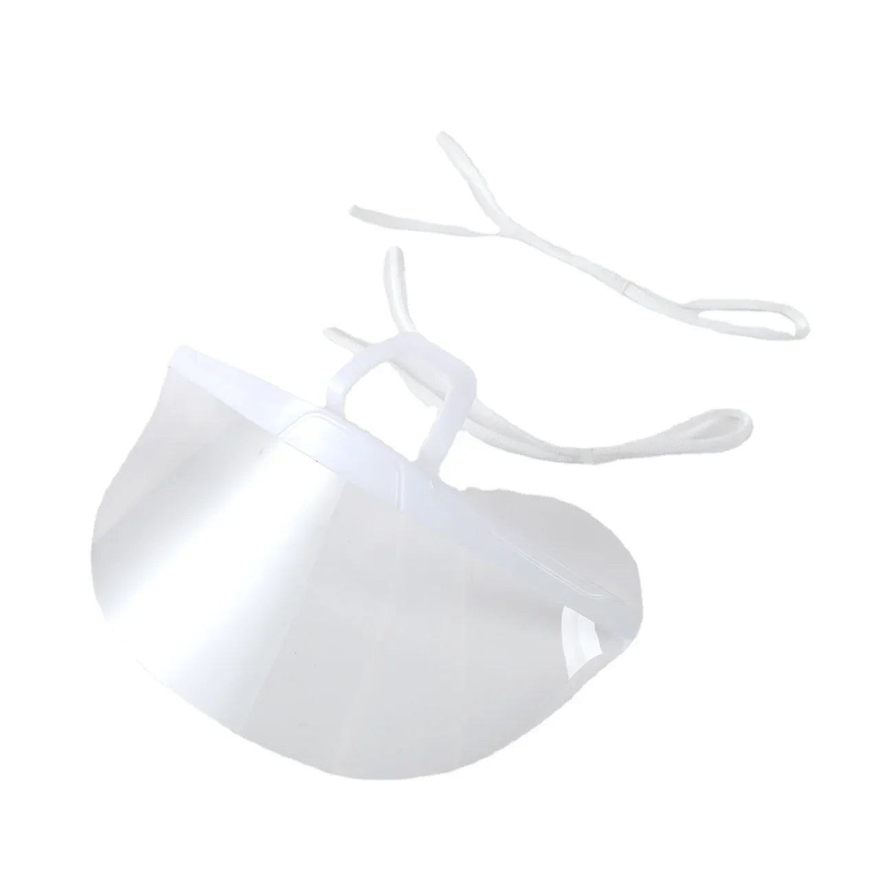 5-Pack Reusable Transparent Anti-Fog Face Shields – Plastic Mouth Covers for Restaurant, School, Salon, Beauty, or Tattoo Use