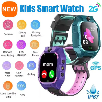 Kids 2G Smart Watch GPS SOS Calling SIM Card Touch Screen for Android iPhone