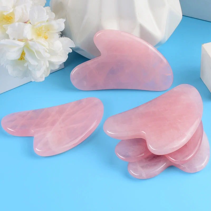 Natural Jade Gua Sha Facial Massage Tool – Face & Neck Beauty Scraping Stone, Manual Skin Care Tool