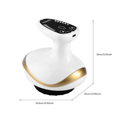 Electric EMS Body Massager with LCD Display – Cupping, Gua Sha & Vacuum Massage Device with Infrared Heating