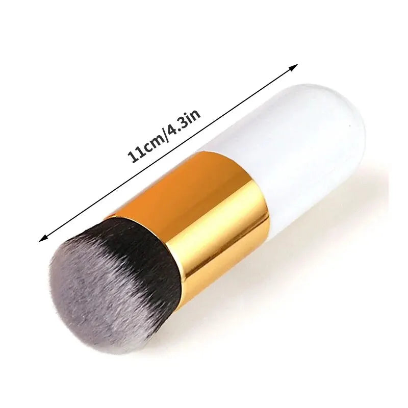 Mushroom Foundation Brush – Large & Small Makeup Brush Set | Soft Synthetic Bristles | For Foundation, BB Cream & Liquid Makeup
