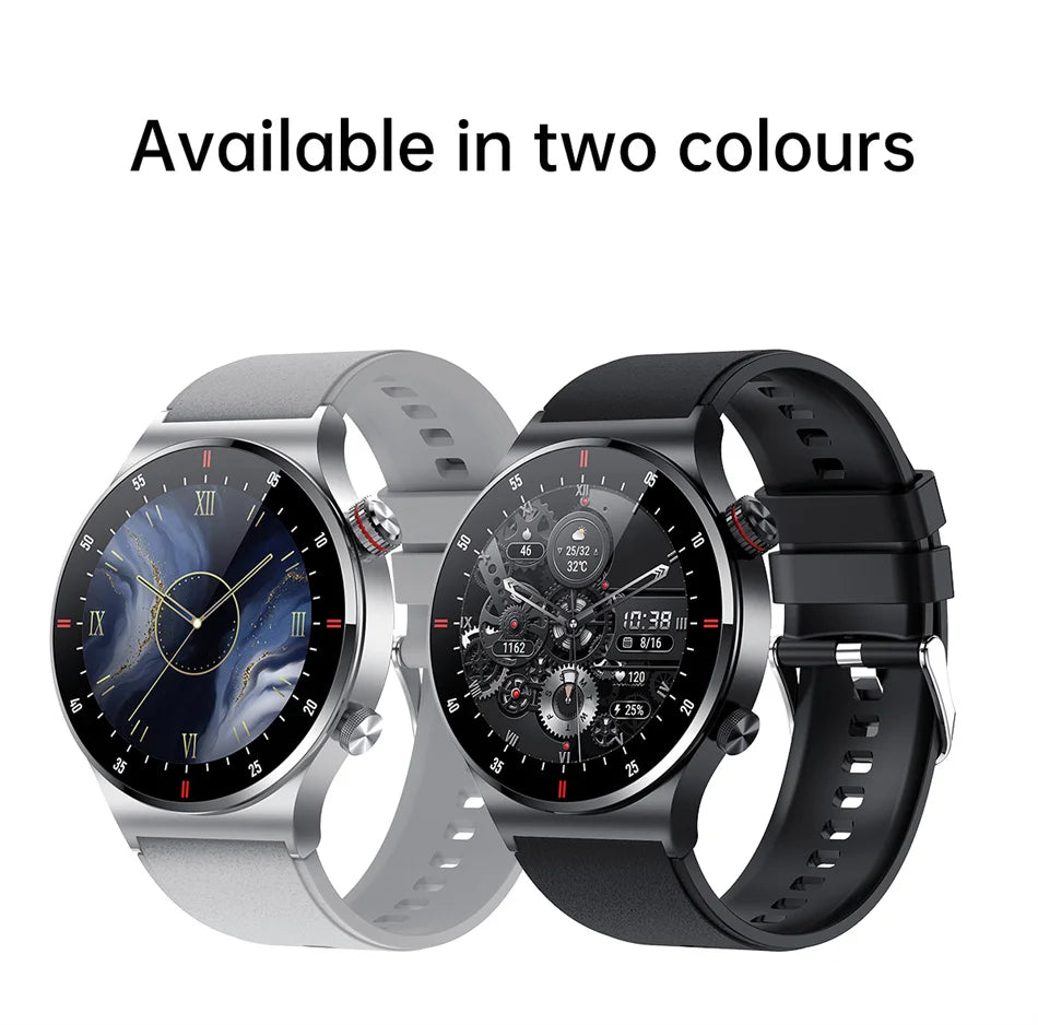 Men’s Bluetooth Call Smart Watch with GPS – AMOLED Full Screen Fitness Tracker for iOS & Android