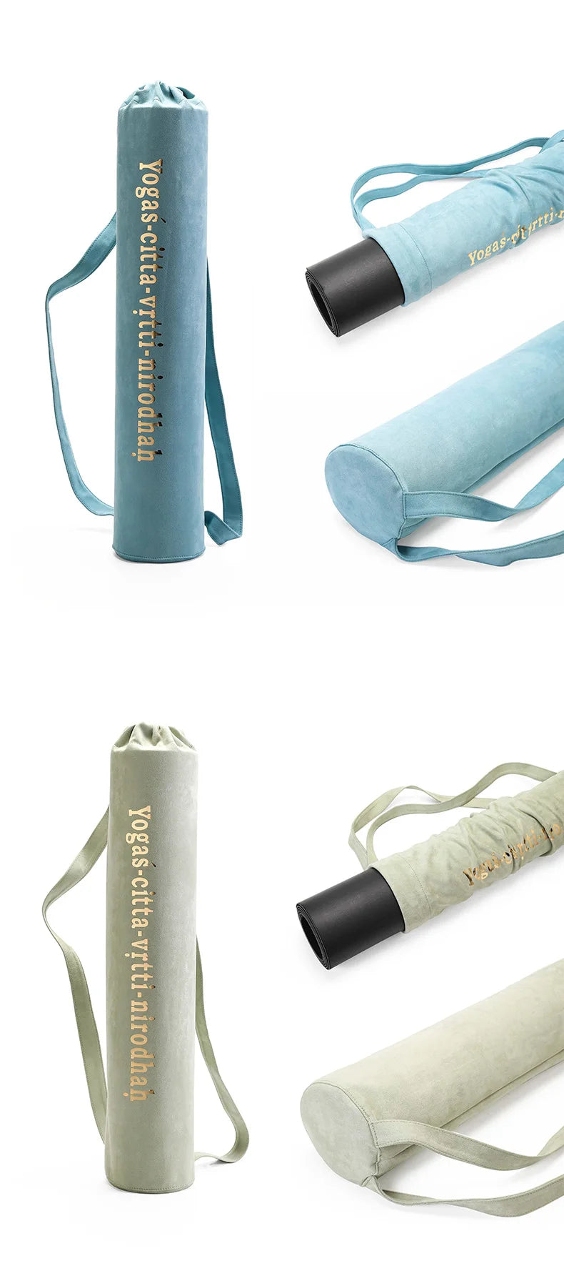 Yoga Mat Carrying Bag – Suede Drawstring Sports Backpack for Yoga, Pilates, Gym & Fitness (Unisex)