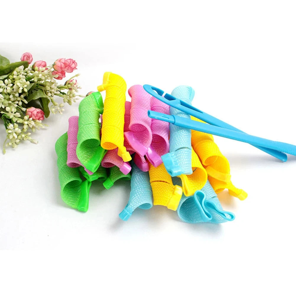 18PCS Magic Hair Curlers Set – Wave Formers, No-Heat Hair Rollers, DIY Curling & Styling Tools for Women