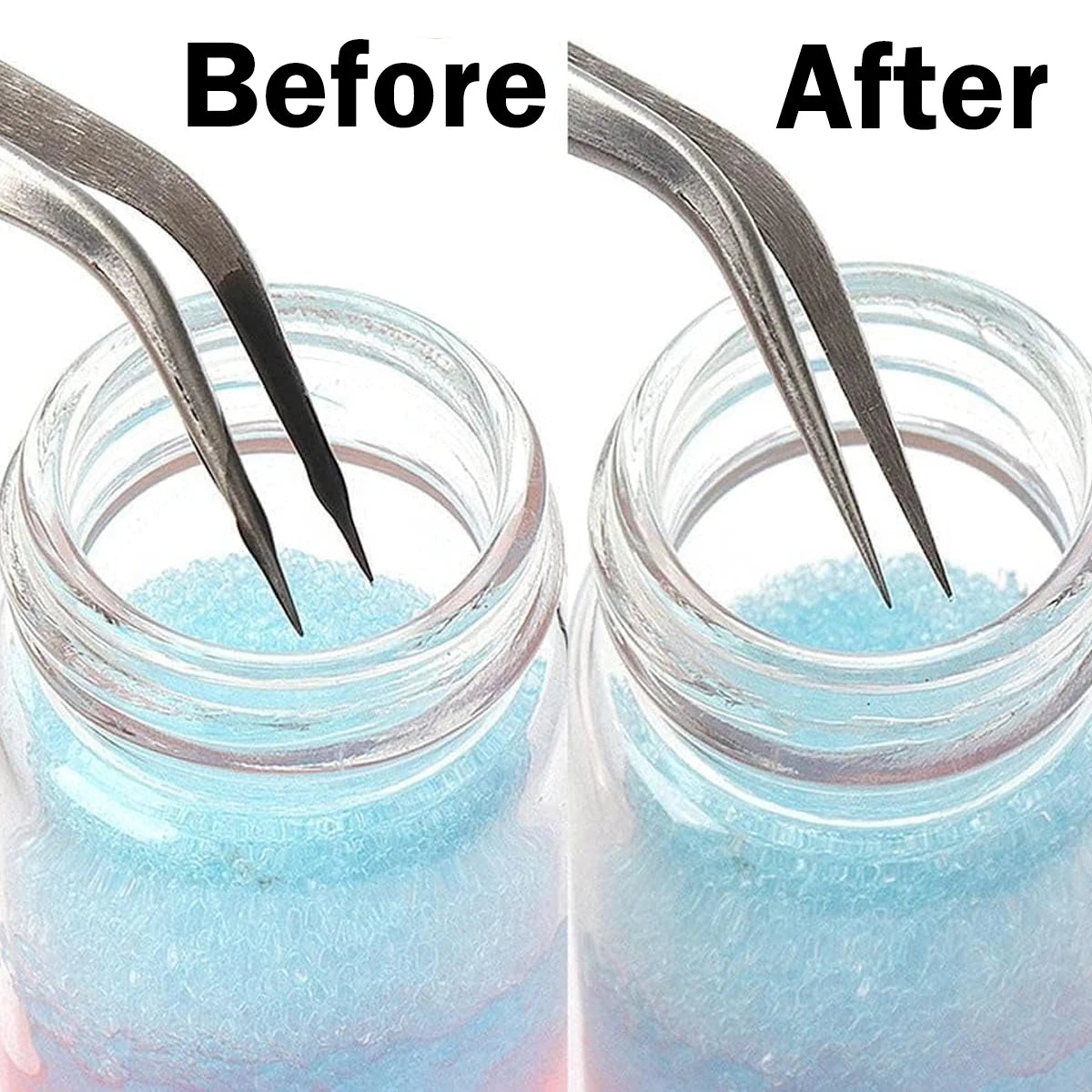 25ml Eyelash Tweezers Cleaner with Sponge Ball Lash Extension Tool Glue Remover Liquid Reusable