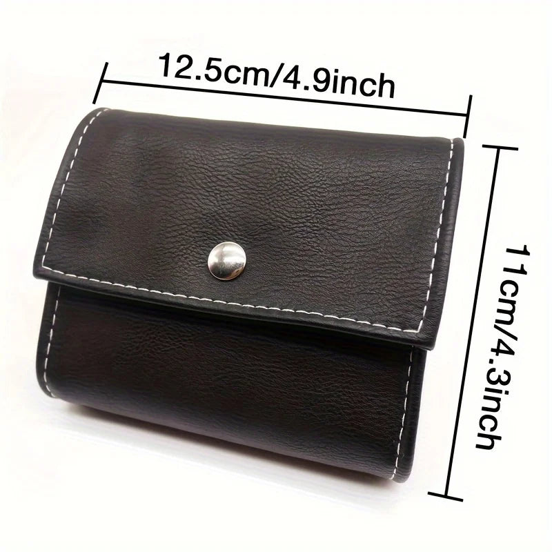 Weekly Pill Organizer with Leather Carrying Case – 7-Day AM/PM Pill Box | Travel Medication Storage Case